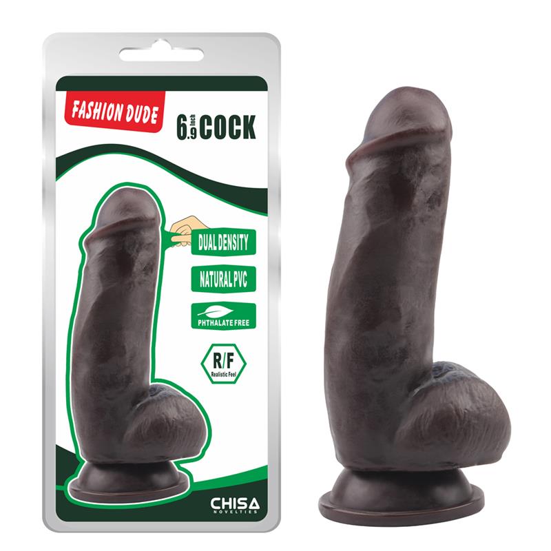 dildo-dual-density-fashion-dude-175-x-49-cm-marron.jpg En Erotísima, Dildo Dual Density Fashion Dude 17.5 x 4.9 cm