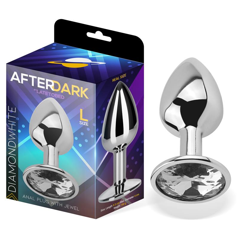 En Erotísima, Plug Anal con Joya Color Talla L Aluminio