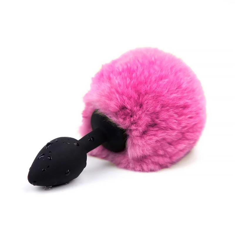 En Erotísima, Plug Anal Negro con Pompón Talla S