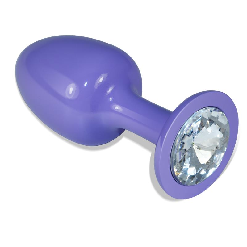 plug-anal-de-metal-purpura-rosebud-con-joya-transparene.jpg En Erotísima, Plug Anal de Metal Púrpura Rosebud con Joya
