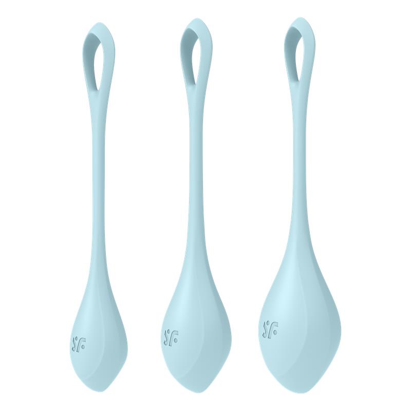 yoni-power-2-azul-claro.jpg En Erotísima, SATISFYER KIT 3 BOLAS SUELO PÉLVICO YONI POWER 1
