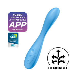 En Erotísima, Vibrador G-Spot Flex 4 con APP Satisfyer Connect Azul